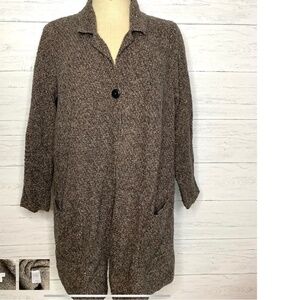 J. Jill Brown Chunky Knit Duster 2XL Amazing Condition
